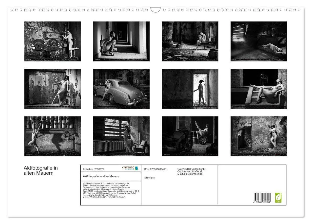 Bild: 9783516184211 | Aktfotografie in alten Mauern (Wandkalender 2026 DIN A2 quer),...