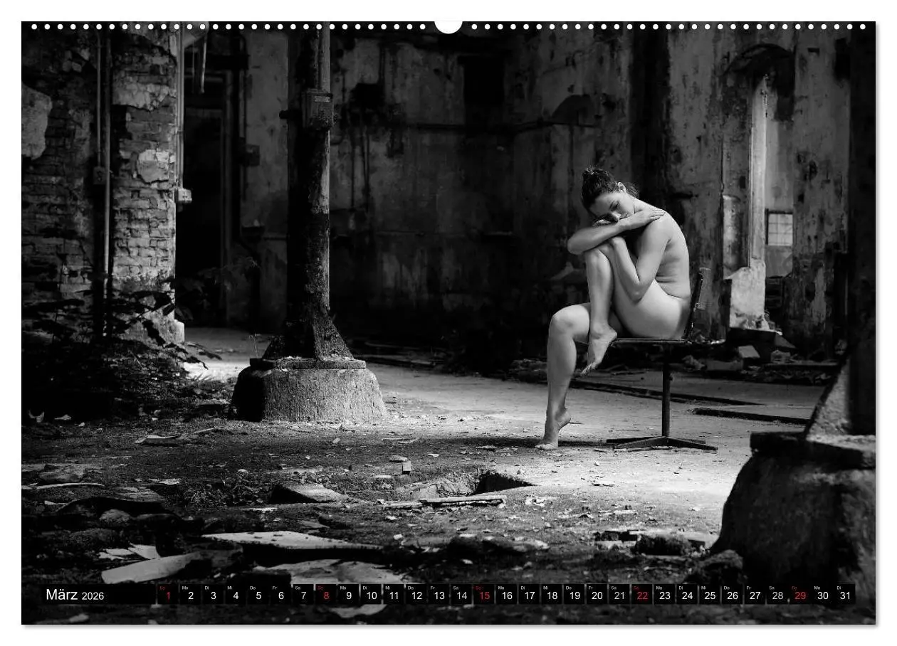 Bild: 9783516184211 | Aktfotografie in alten Mauern (Wandkalender 2026 DIN A2 quer),...