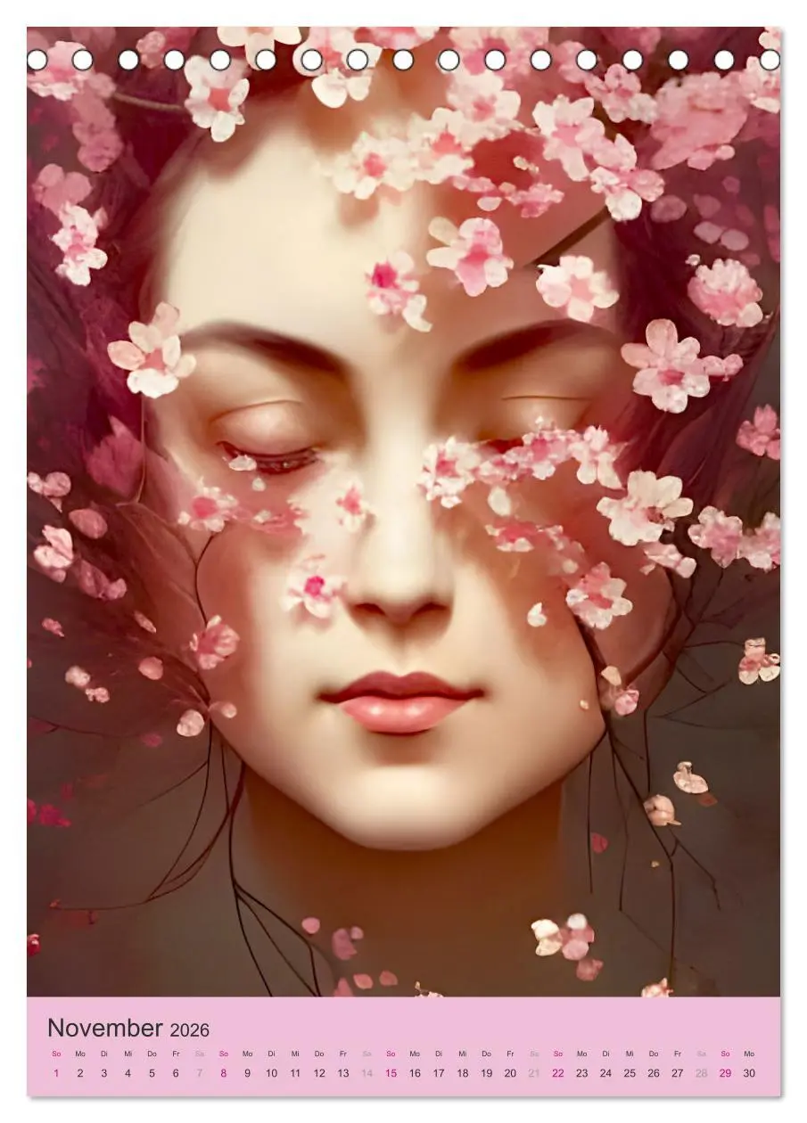 Bild: 9783516324211 | Japanische Kirschblüten - Portraits zum Träumen (Tischkalender 2026...