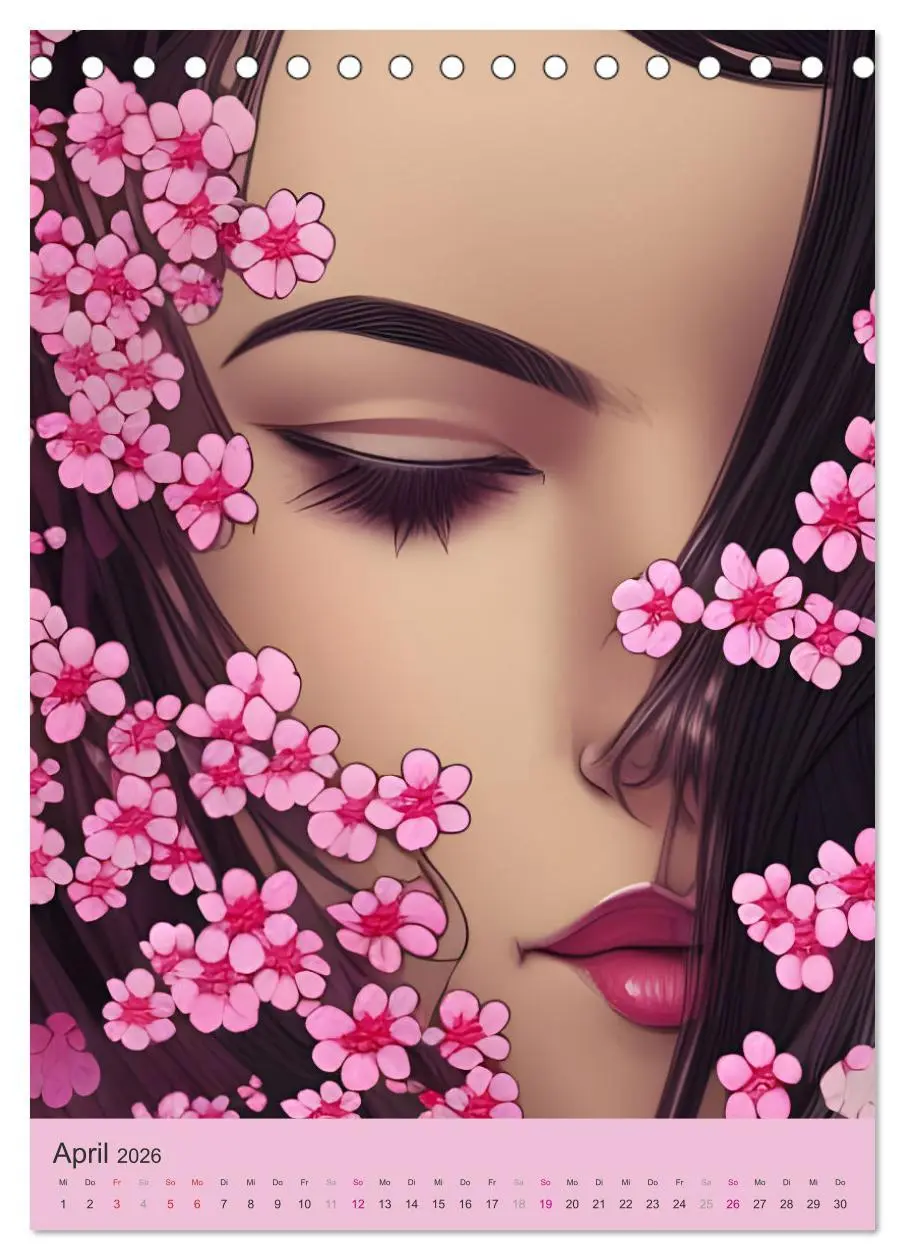 Bild: 9783516324211 | Japanische Kirschblüten - Portraits zum Träumen (Tischkalender 2026...