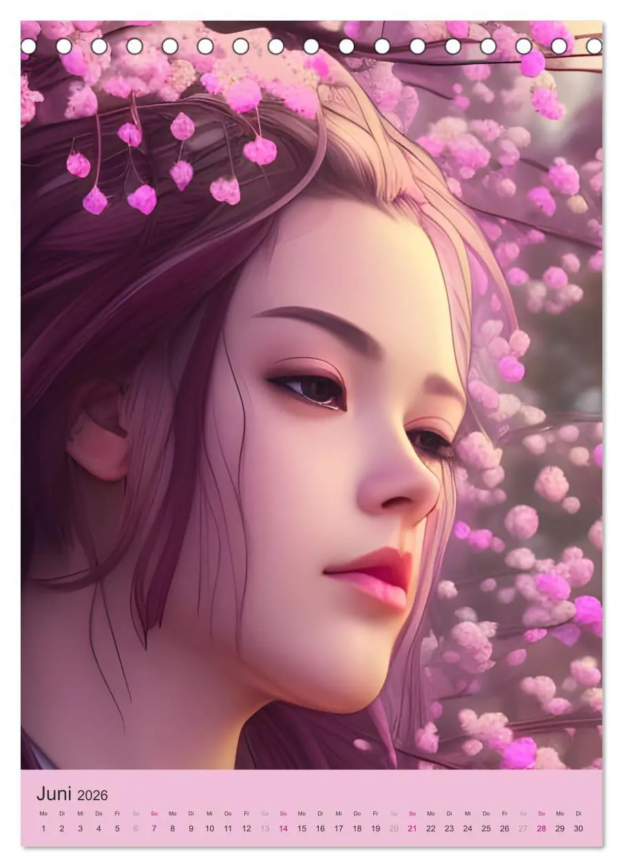 Bild: 9783516324211 | Japanische Kirschblüten - Portraits zum Träumen (Tischkalender 2026...