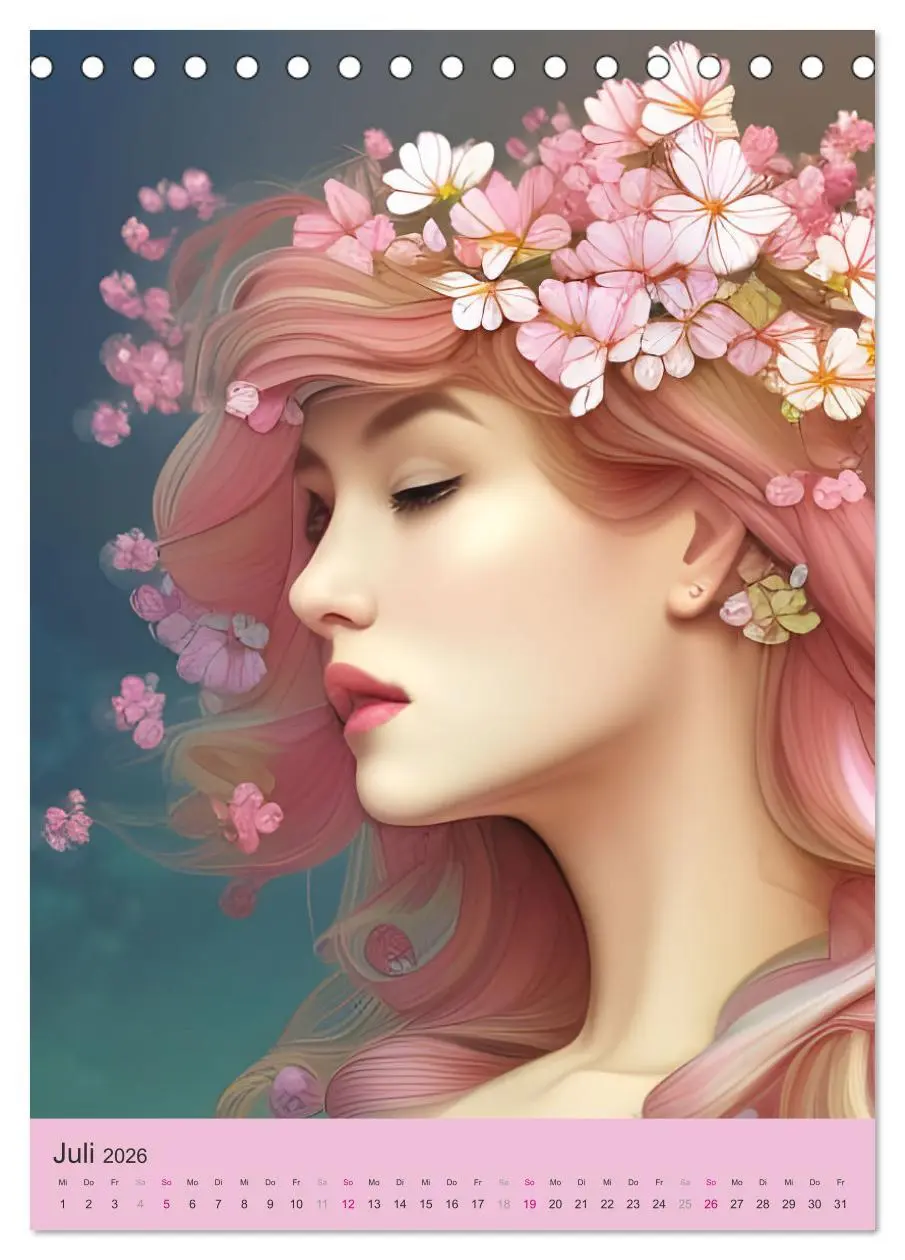 Bild: 9783516324211 | Japanische Kirschblüten - Portraits zum Träumen (Tischkalender 2026...