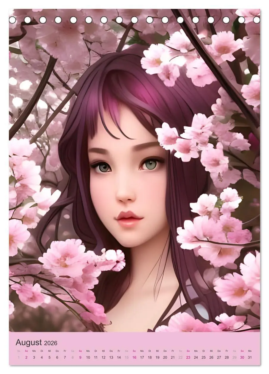 Bild: 9783516324211 | Japanische Kirschblüten - Portraits zum Träumen (Tischkalender 2026...