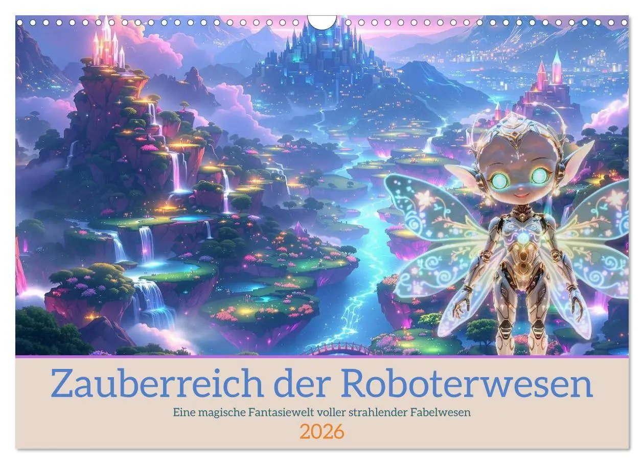 Cover: 9783516704211 | Zauberreich der Roboterwesen (Wandkalender 2026 DIN A3 quer),...