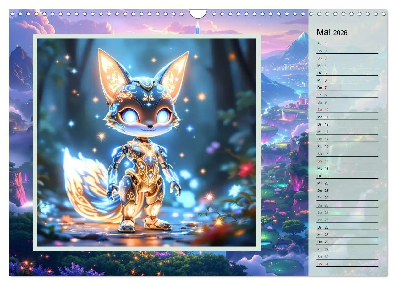 Bild: 9783516704211 | Zauberreich der Roboterwesen (Wandkalender 2026 DIN A3 quer),...
