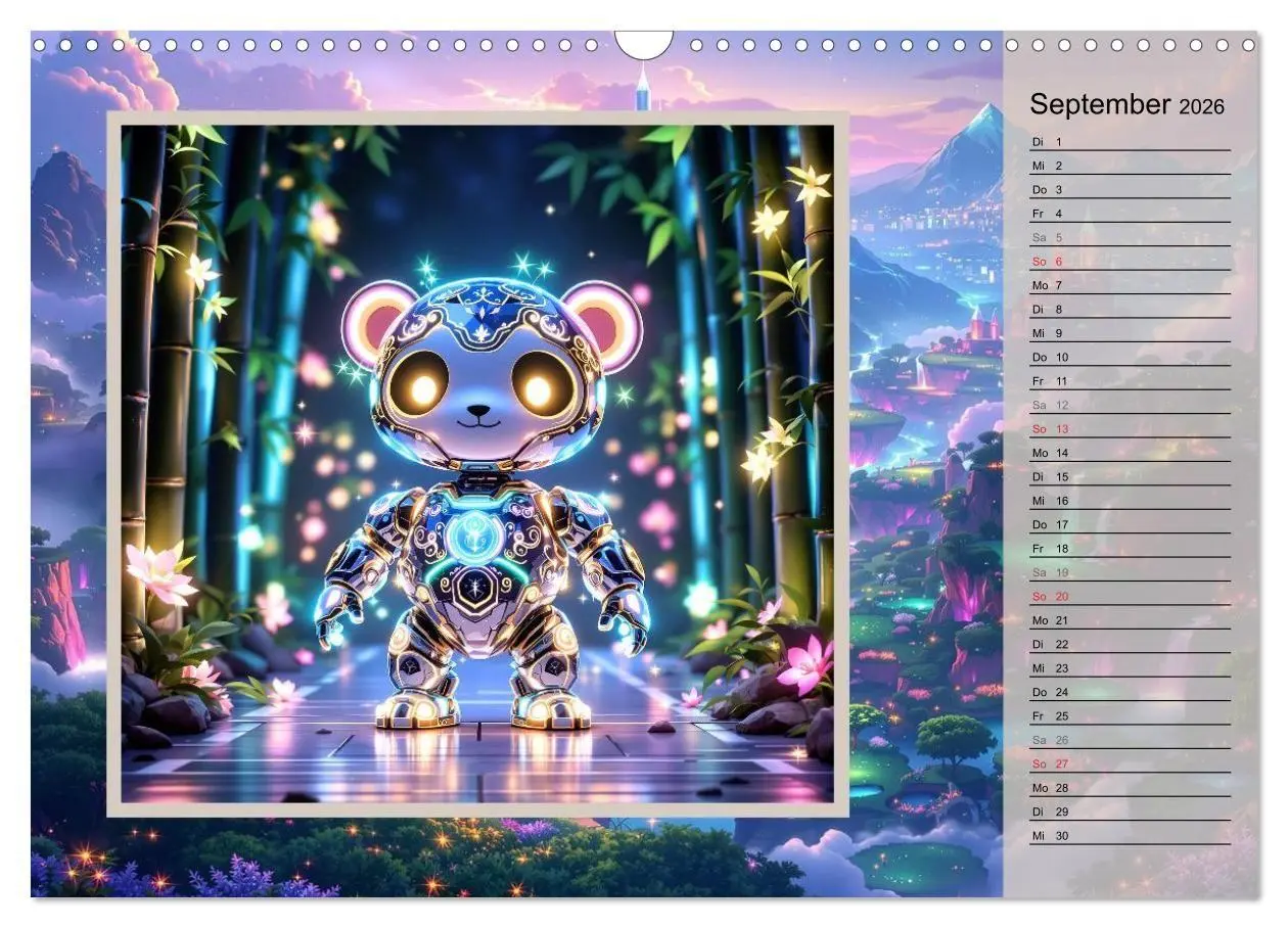 Bild: 9783516704211 | Zauberreich der Roboterwesen (Wandkalender 2026 DIN A3 quer),...