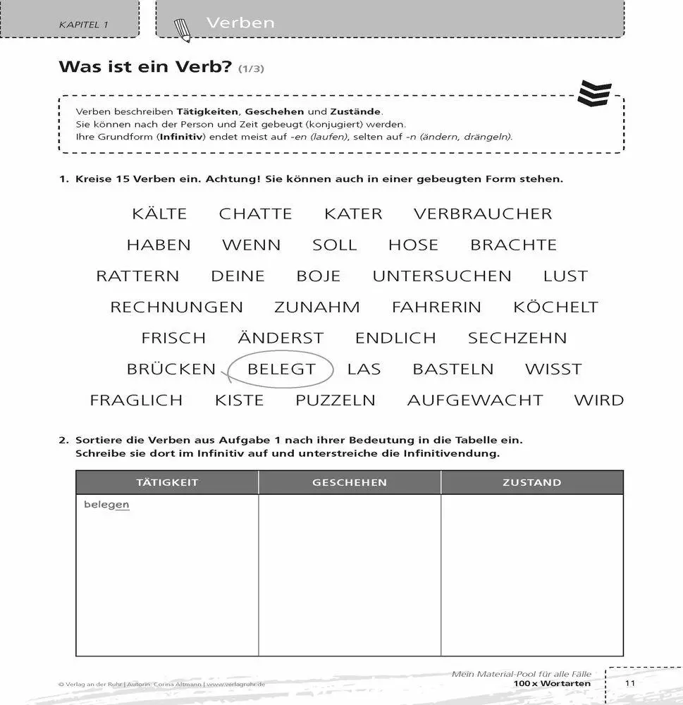 Bild: 9783834664211 | 100 x Wortarten | Corina Altmann | Taschenbuch | Taschenbuch | 160 S.