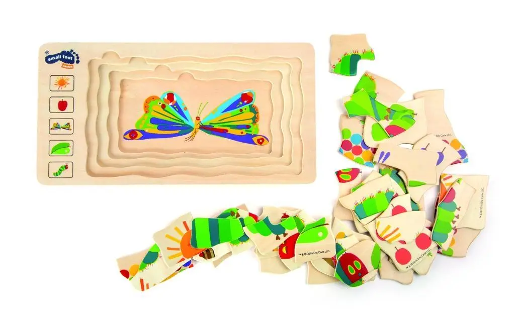 Bild: 4020972104311 | Raupe Nimmersatt Schichtenpuzzle | small foot | Spiel | 10431 | 2016