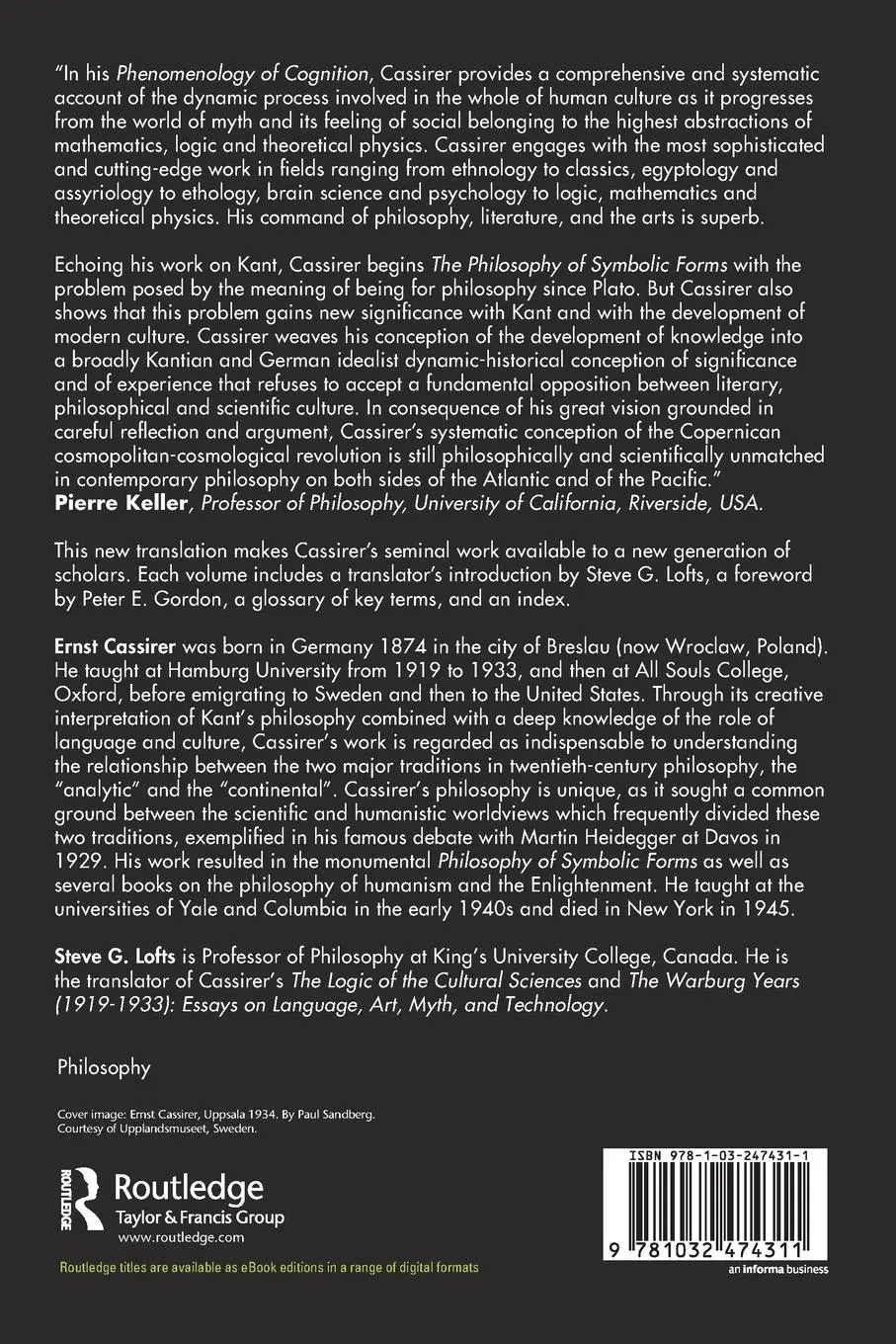 Rückseite: 9781032474311 | The Philosophy of Symbolic Forms, Volume 3 | Ernst Cassirer | Buch
