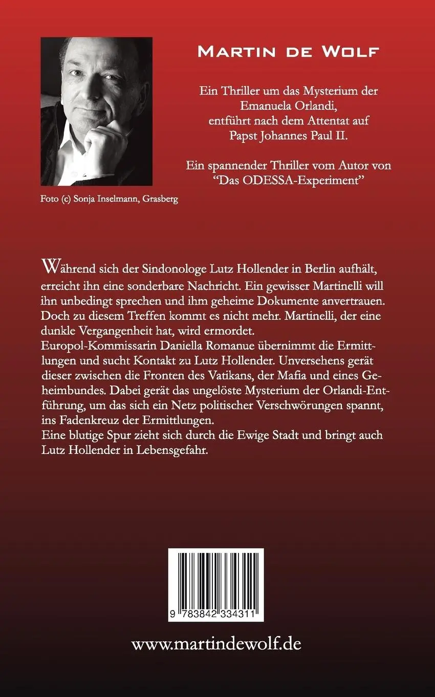 Rückseite: 9783842334311 | Die Orlandi-Verschwörung | Tetracolos | Martin De Wolf | Taschenbuch
