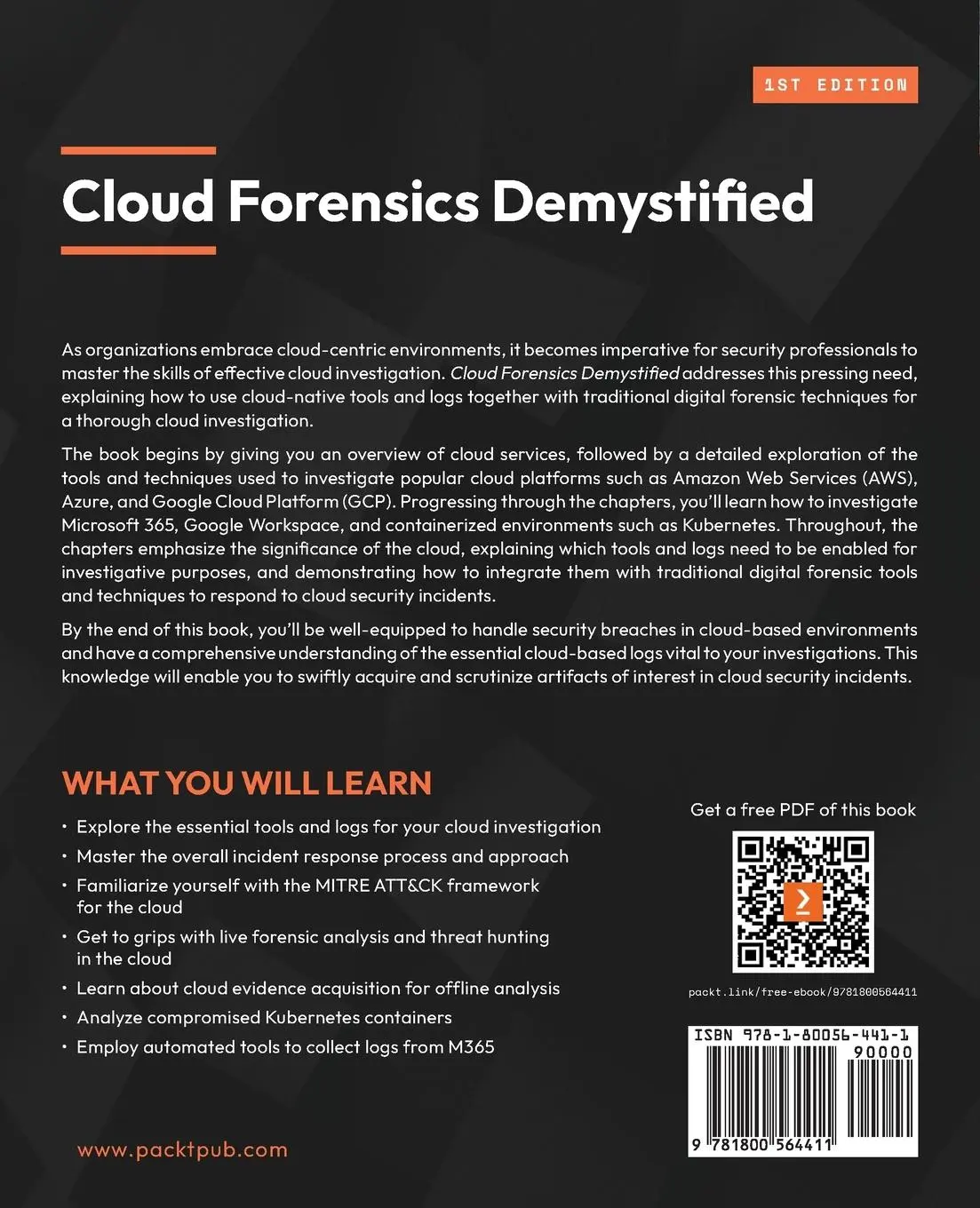 Rückseite: 9781800564411 | Cloud Forensics Demystified | Ganesh Ramakrishnan (u. a.) | Buch