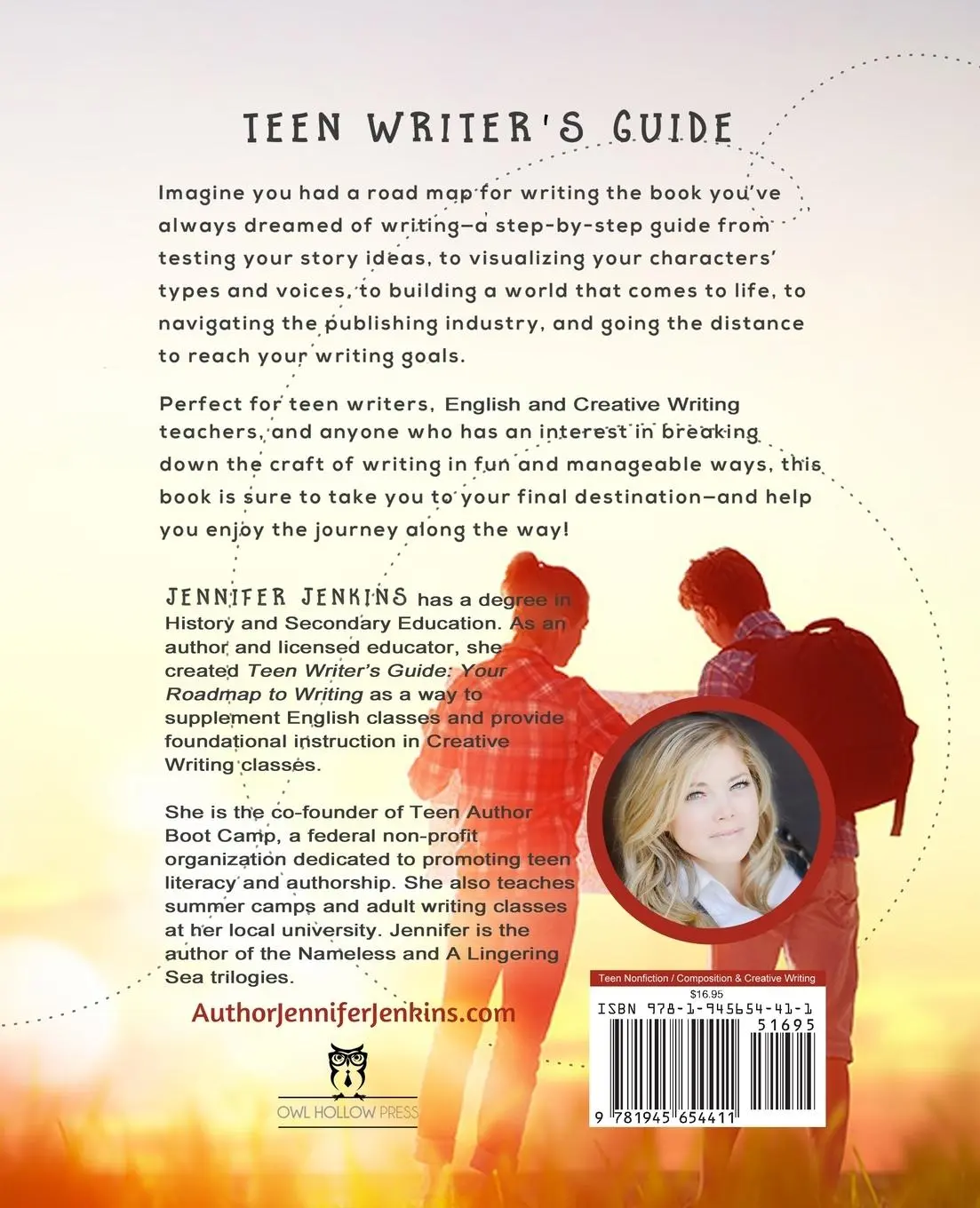 Rückseite: 9781945654411 | Teen Writer's Guide | Your Road Map to Writing | Jennifer Jenkins