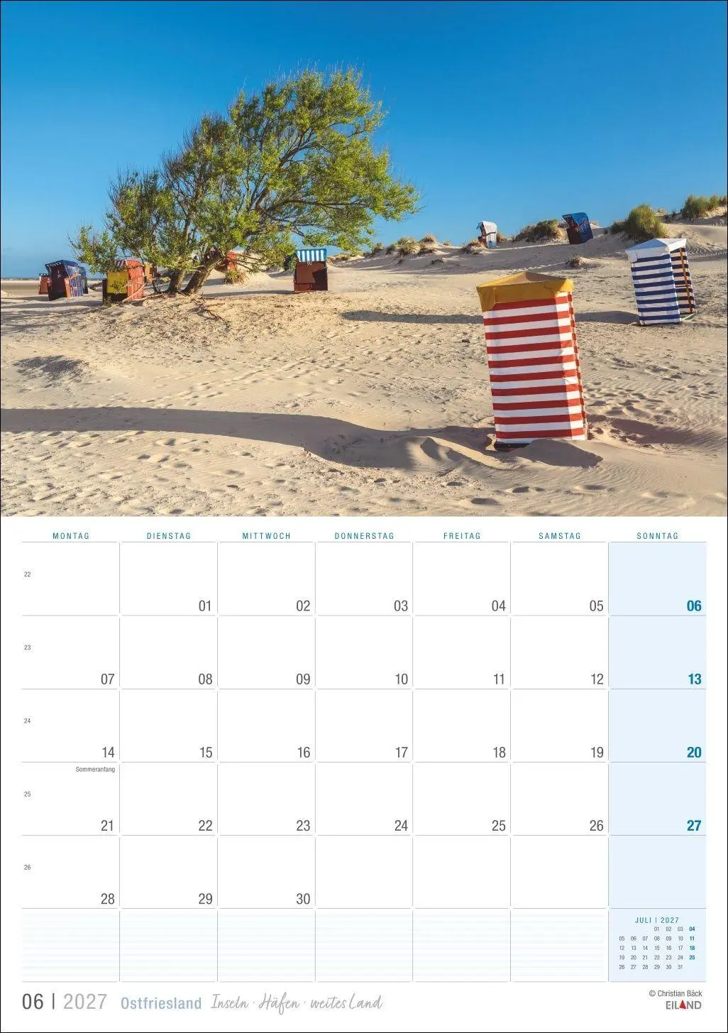 Bild: 9783964024411 | Ostfriesland Kalender 2027 - Inseln · Häfen · weites Land | Eiland
