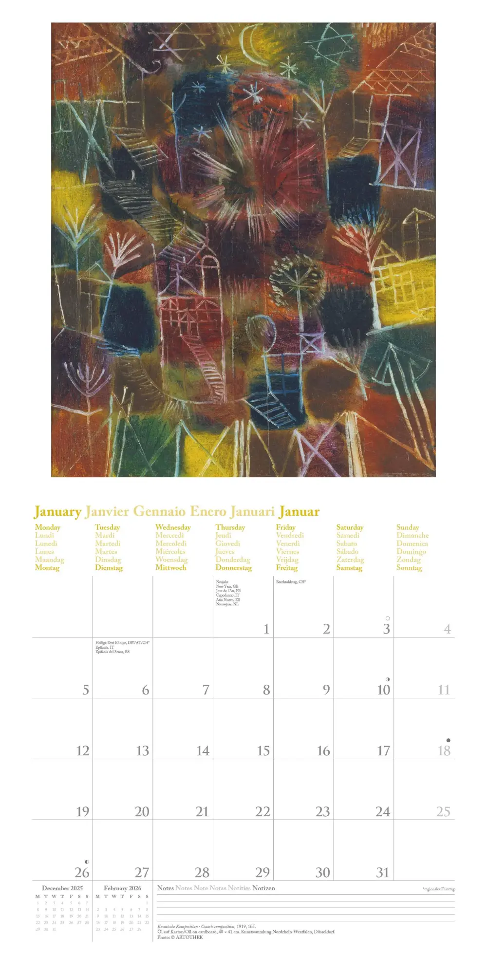 Bild: 4069095004511 | Paul Klee 2026 - Wand-Kalender - Broschüren-Kalender - 30x30 -...