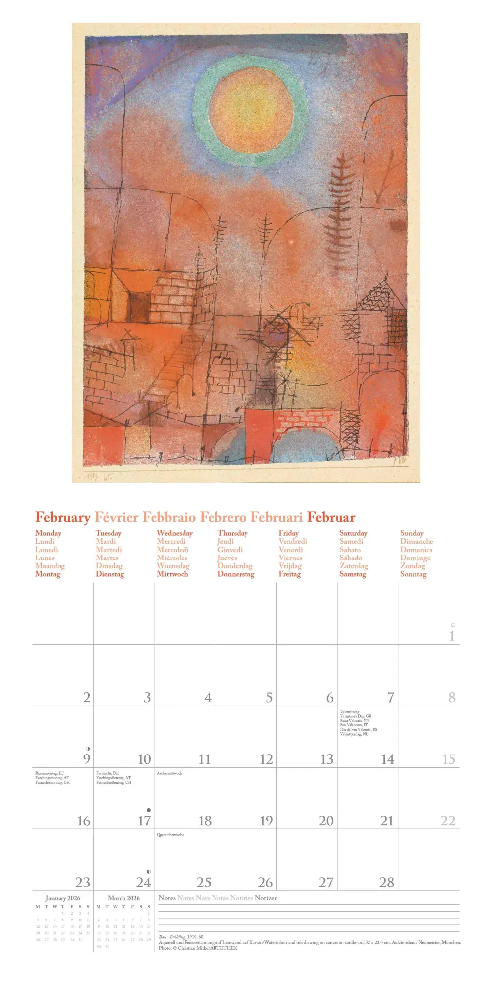Bild: 4069095004511 | Paul Klee 2026 - Wand-Kalender - Broschüren-Kalender - 30x30 -...