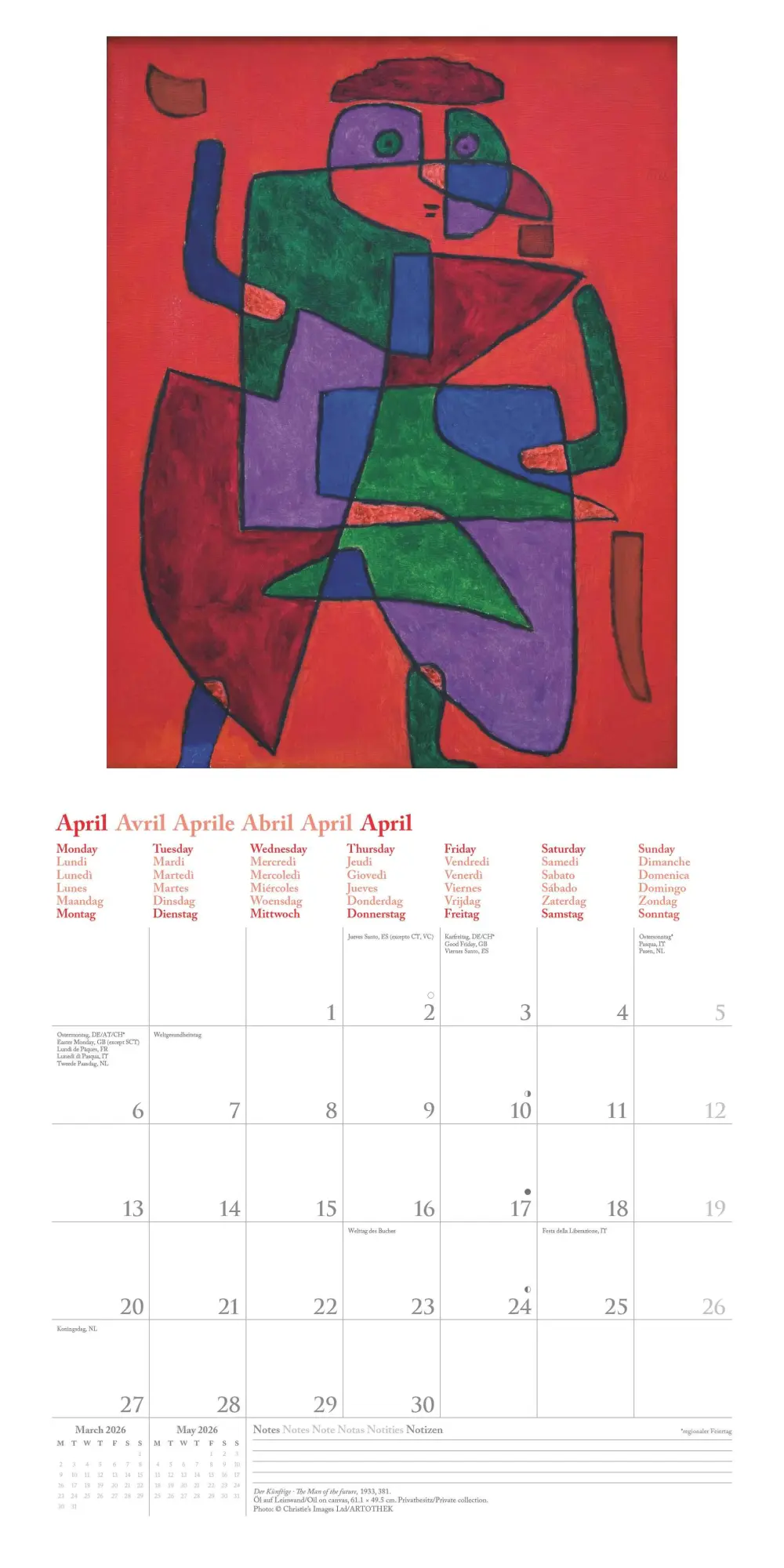 Bild: 4069095004511 | Paul Klee 2026 - Wand-Kalender - Broschüren-Kalender - 30x30 -...
