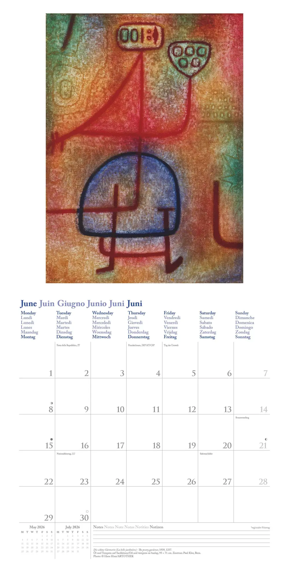 Bild: 4069095004511 | Paul Klee 2026 - Wand-Kalender - Broschüren-Kalender - 30x30 -...