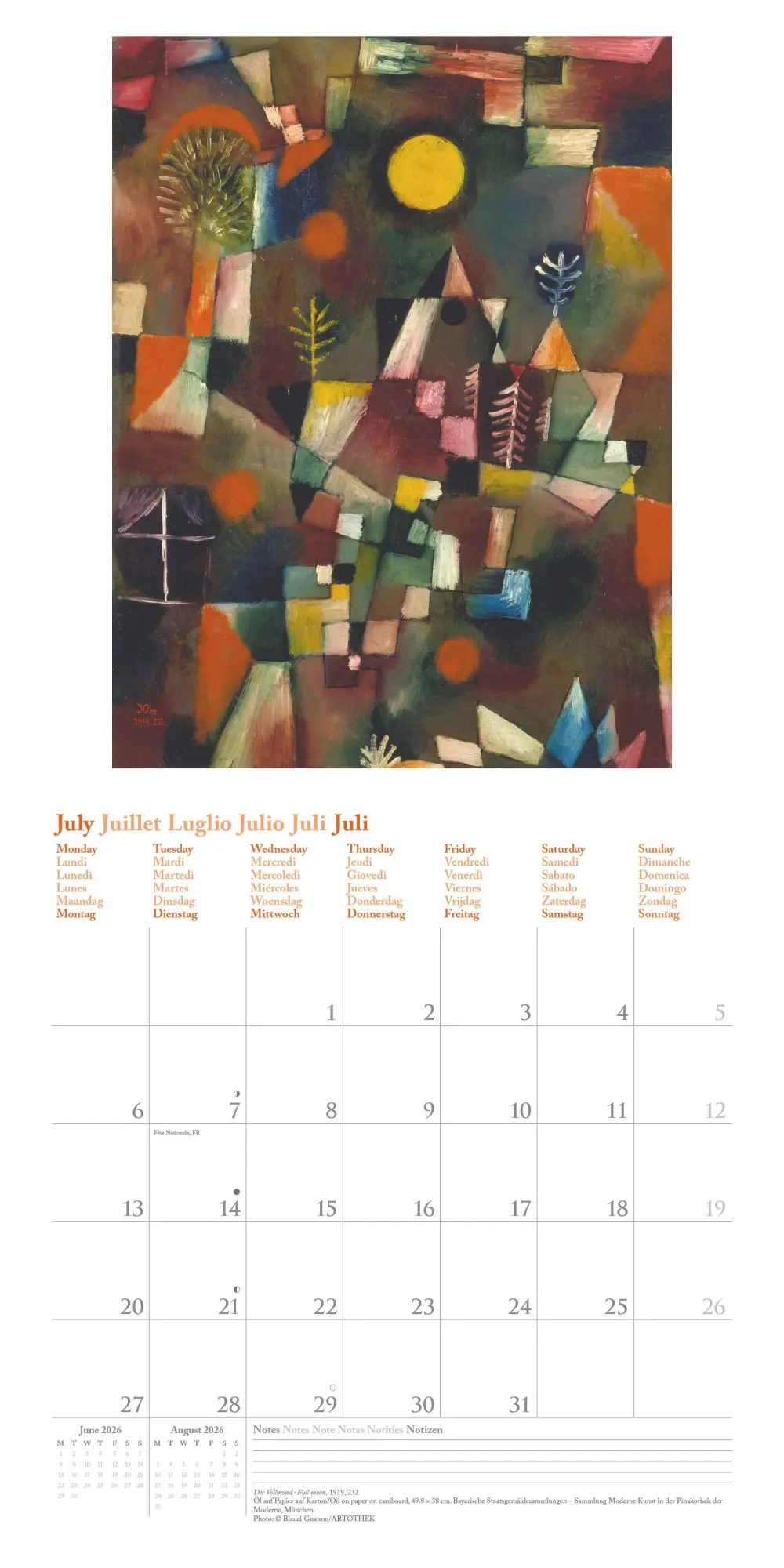 Bild: 4069095004511 | Paul Klee 2026 - Wand-Kalender - Broschüren-Kalender - 30x30 -...
