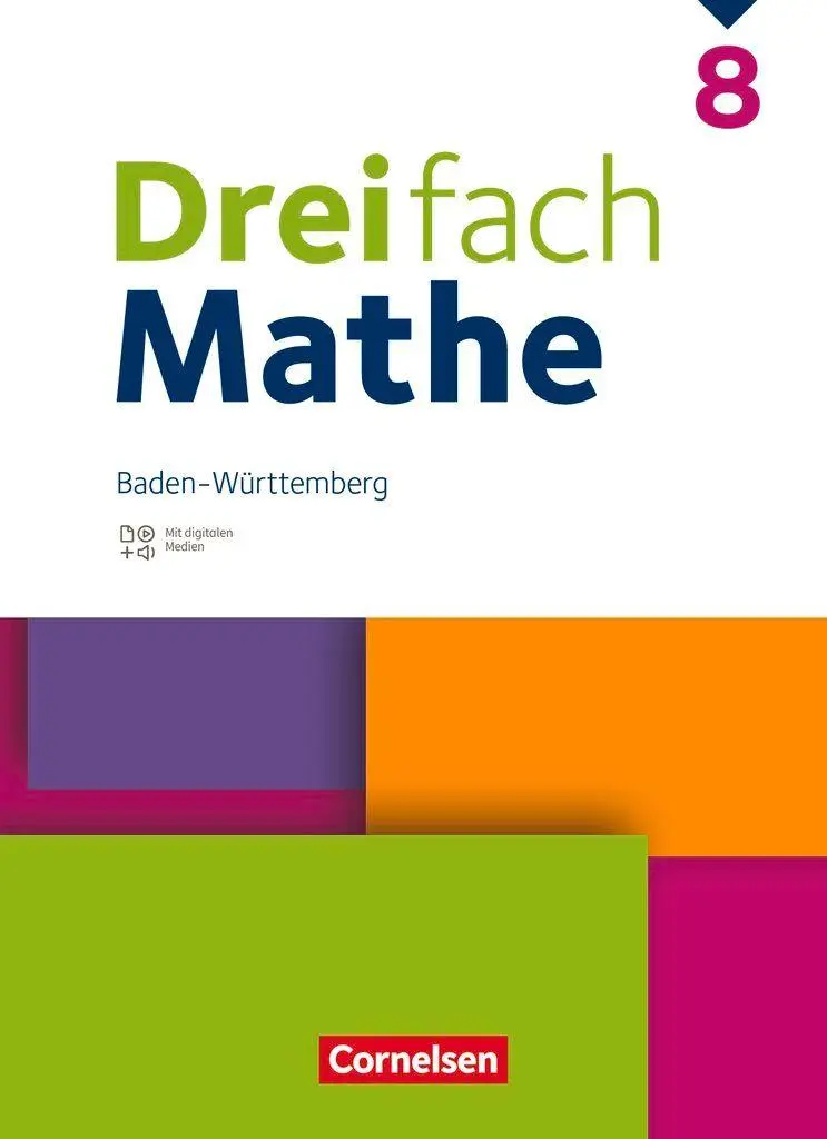 Cover: 9783060044511 | Dreifach Mathe 8. Schuljahr - Baden-Württemberg - Schulbuch | Buch