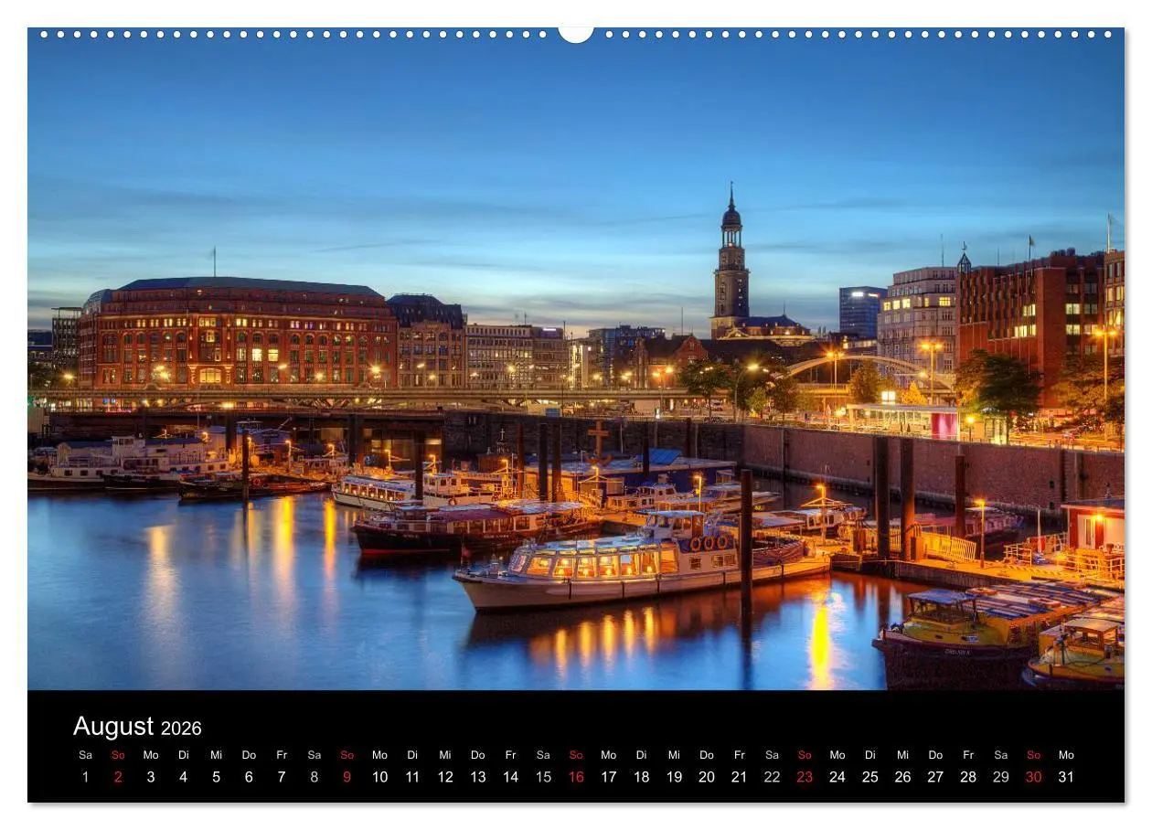 Bild: 9783516224511 | Hamburg (Wandkalender 2026 DIN A2 quer), CALVENDO Monatskalender