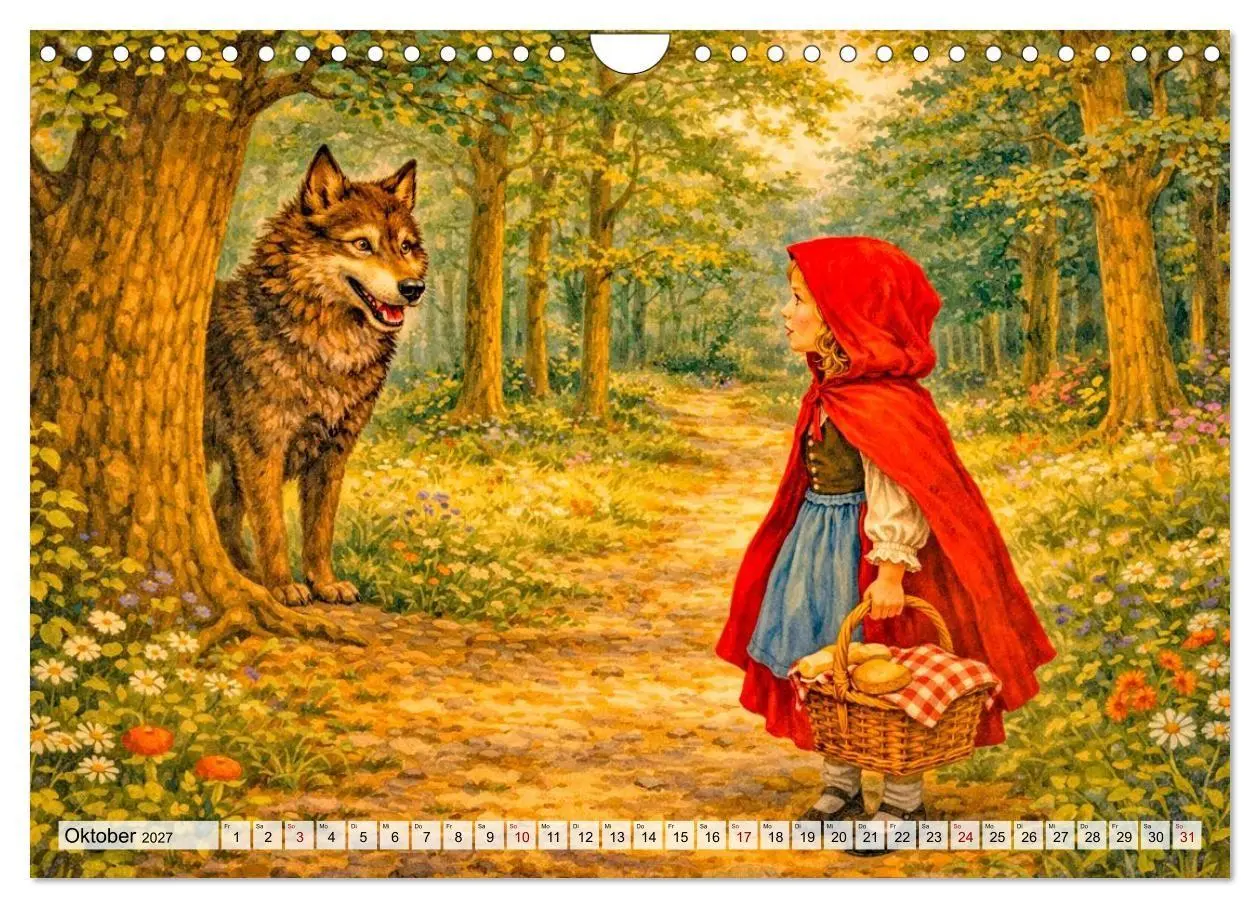 Bild: 9783516774511 | Mein großer Märchenkalender (Wandkalender 2027 DIN A4 quer),...