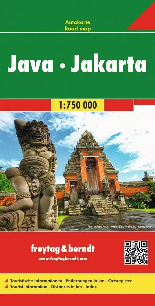 Cover: 9783707914511 | freytag &amp; berndt Straßenkarte Java - Jakarta 1:750.000 | (Land-)Karte