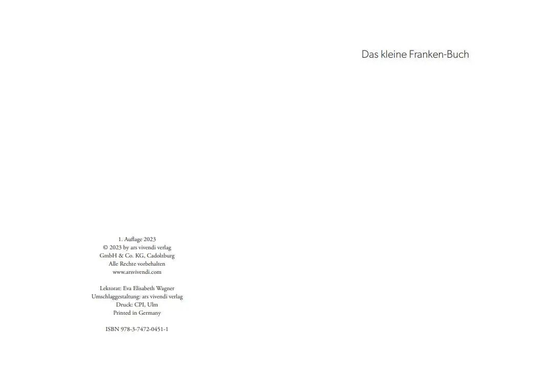 Bild: 9783747204511 | Das kleine Franken-Buch (Neuausgabe) | Humorvolles Sachbuch | Wilkes