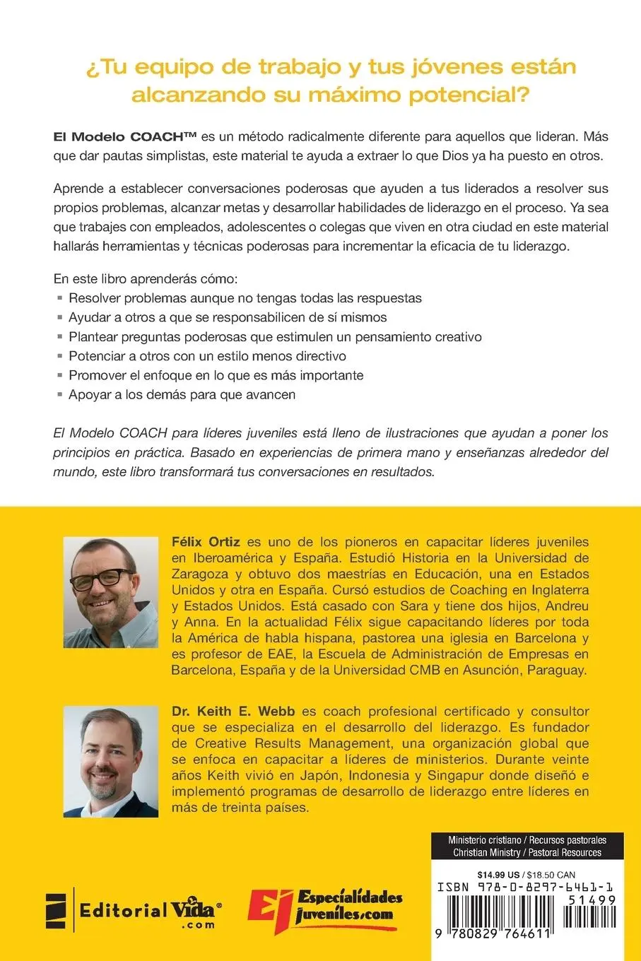 Rückseite: 9780829764611 | El El Modelo Coach Para L¿¿deres Juveniles | Felix Ortiz (u. a.)