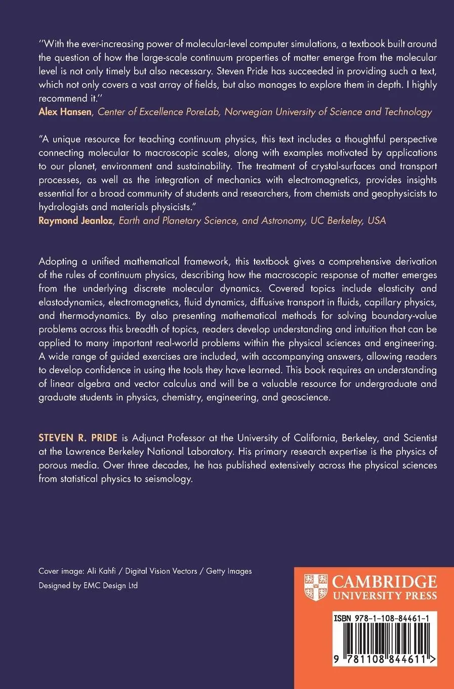 Rückseite: 9781108844611 | An Introduction to Continuum Physics | Steven R. Pride | Buch | 2025