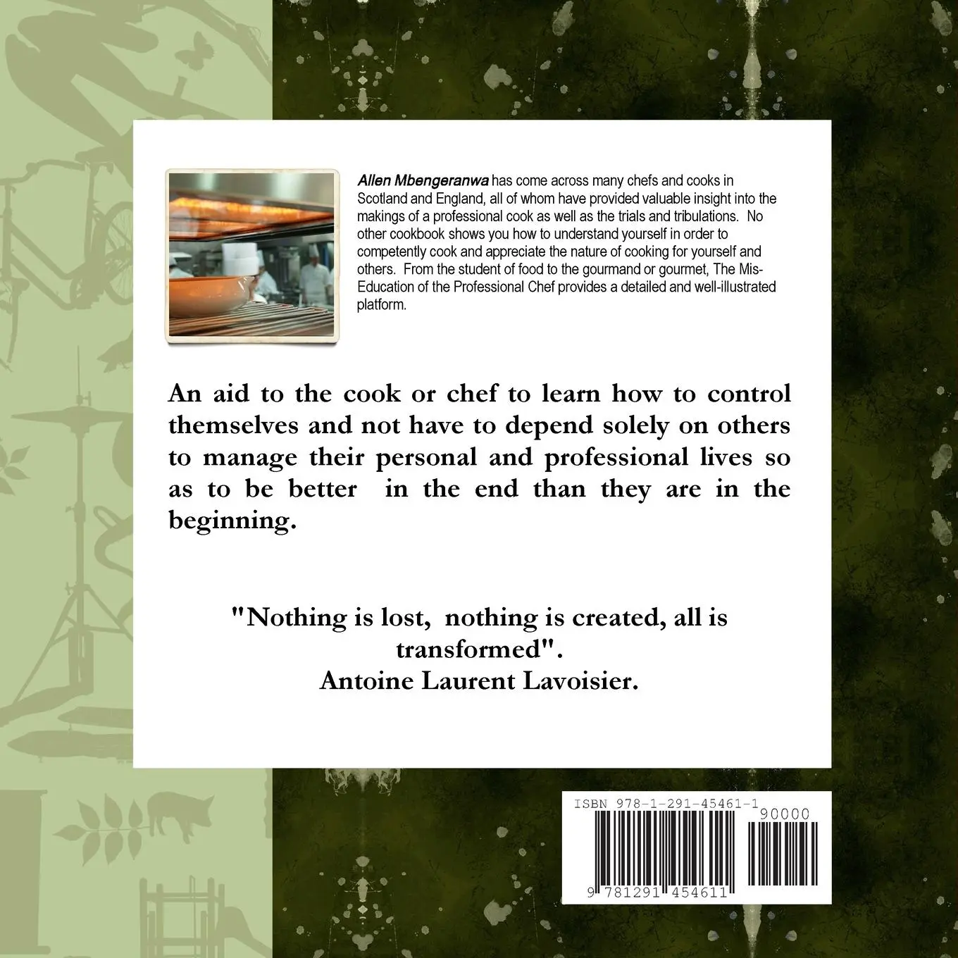 Rückseite: 9781291454611 | The Mis-Education of the Professional Chef | Allen Mbengeranwa | Buch