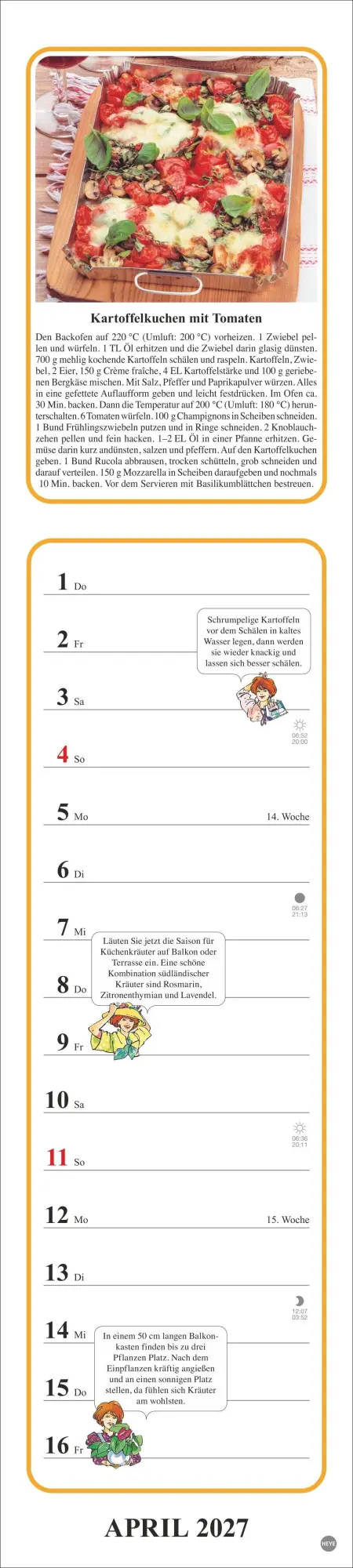 Bild: 9783756414611 | Tante Clara Küchenkalender 2027 | Kalender | Spiralbindung | 26 S.