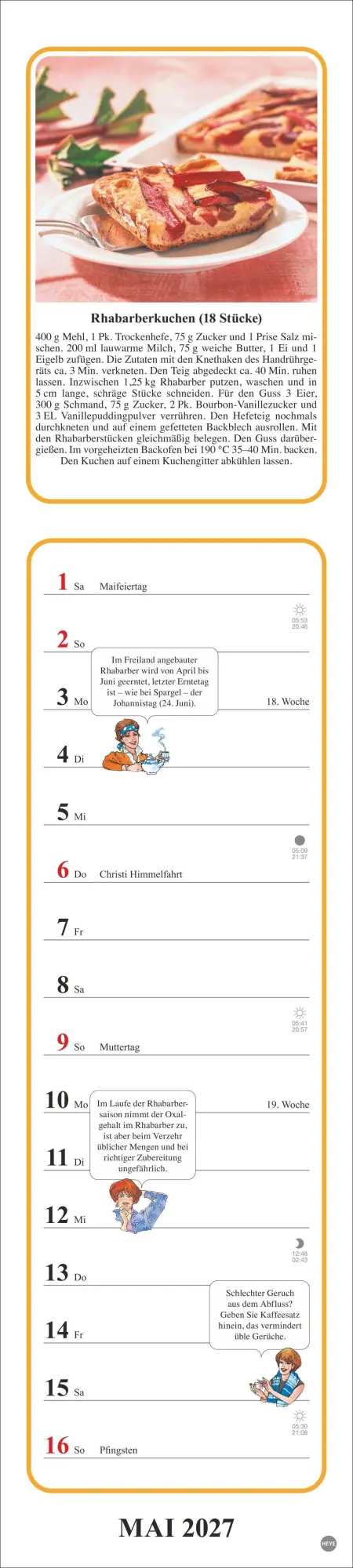 Bild: 9783756414611 | Tante Clara Küchenkalender 2027 | Kalender | Spiralbindung | 26 S.