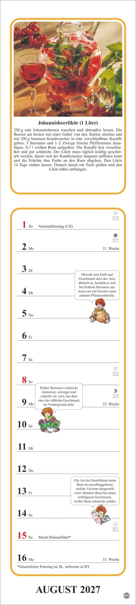 Bild: 9783756414611 | Tante Clara Küchenkalender 2027 | Kalender | Spiralbindung | 26 S.