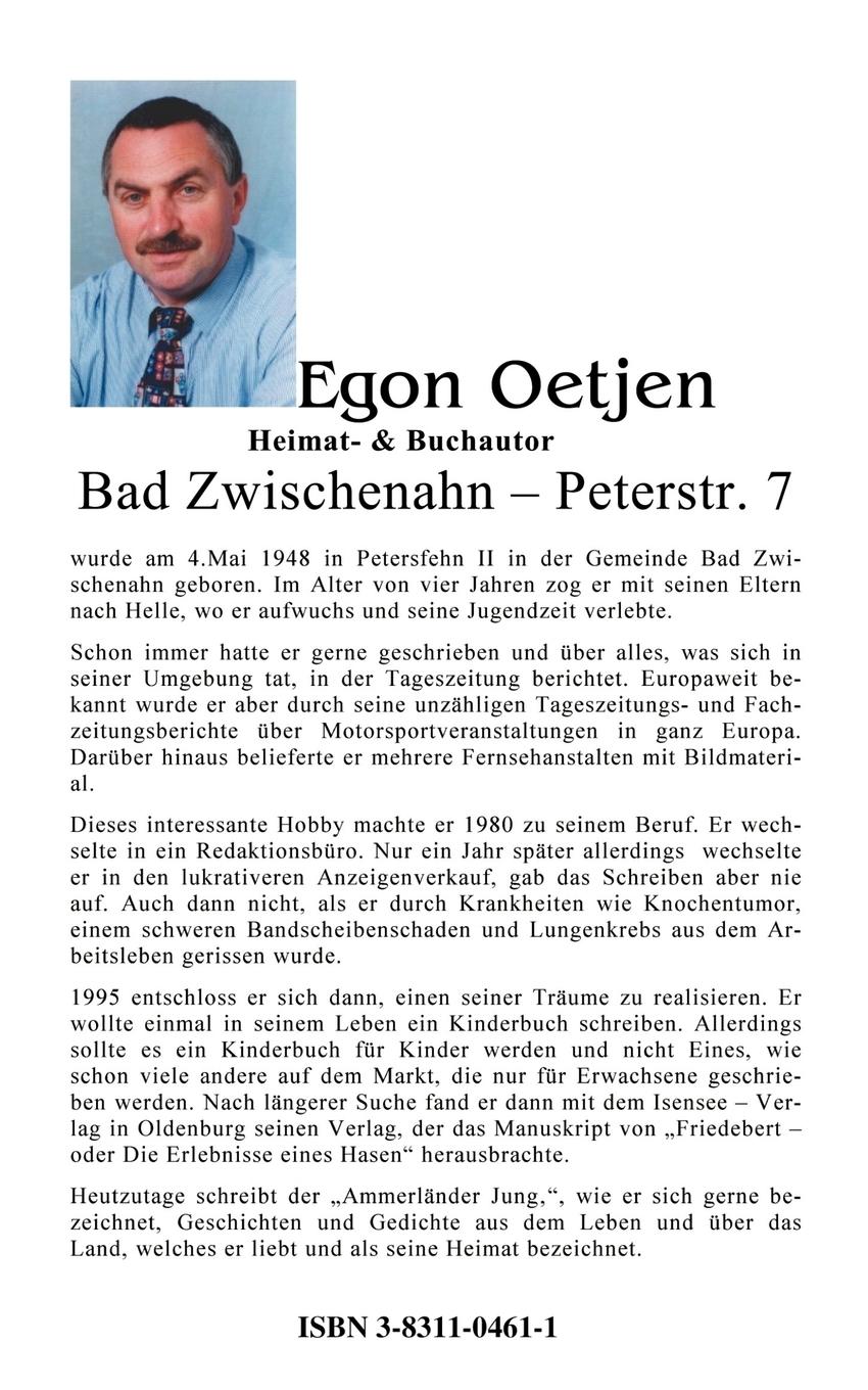 Rückseite: 9783831104611 | Oh, watt'n Gedicht! | Egon Oetjen | Taschenbuch | 124 S. | Deutsch