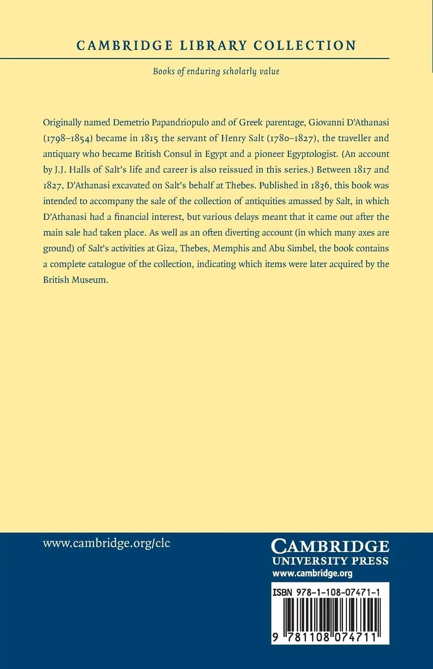 Rückseite: 9781108074711 | A Brief Account of the Researches and Discoveries in Upper Egypt,...