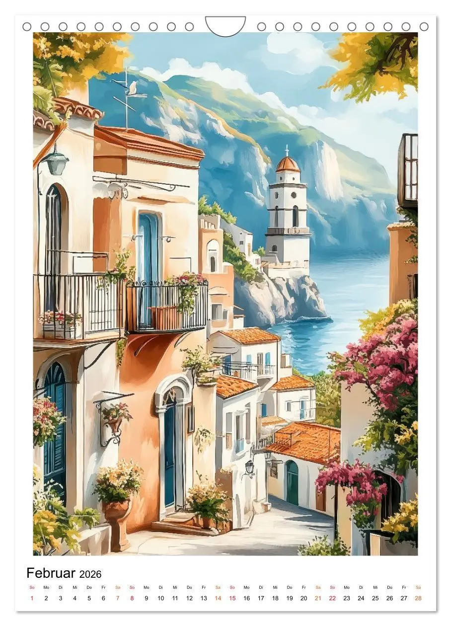 Bild: 9783457284711 | Dolce Vita an der Küste von Amalfi (Wandkalender 2026 DIN A4 hoch),...