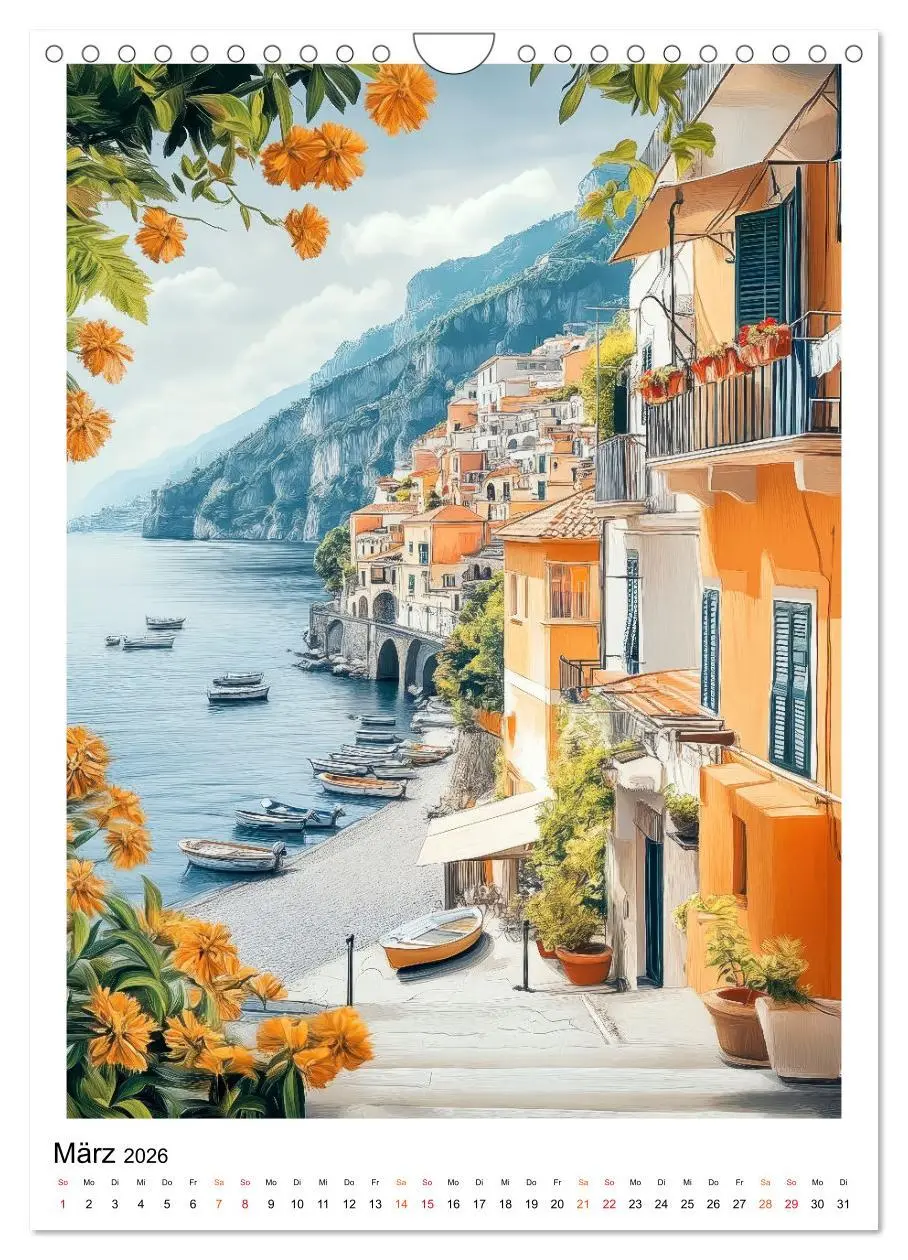 Bild: 9783457284711 | Dolce Vita an der Küste von Amalfi (Wandkalender 2026 DIN A4 hoch),...