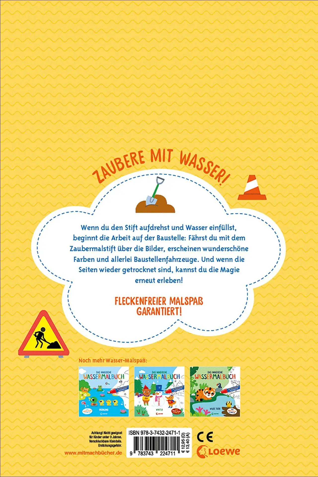 Bild: 9783743224711 | Das magische Wassermalbuch - Baustelle | Svenja Pidde | Taschenbuch