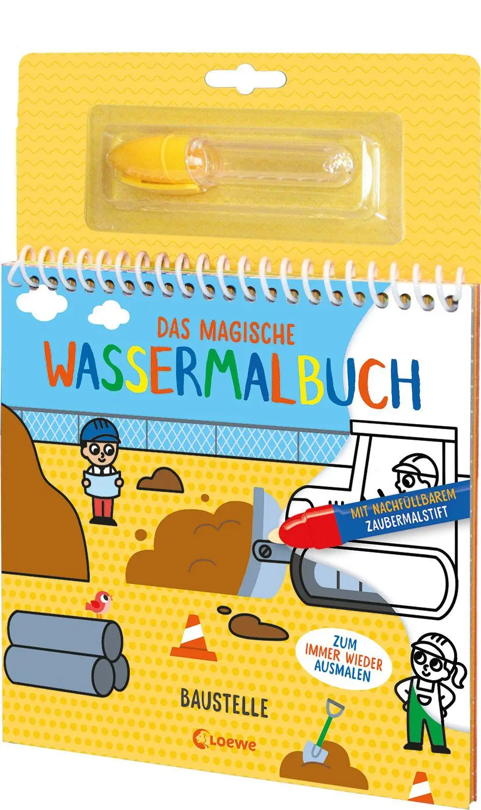 Bild: 9783743224711 | Das magische Wassermalbuch - Baustelle | Svenja Pidde | Taschenbuch