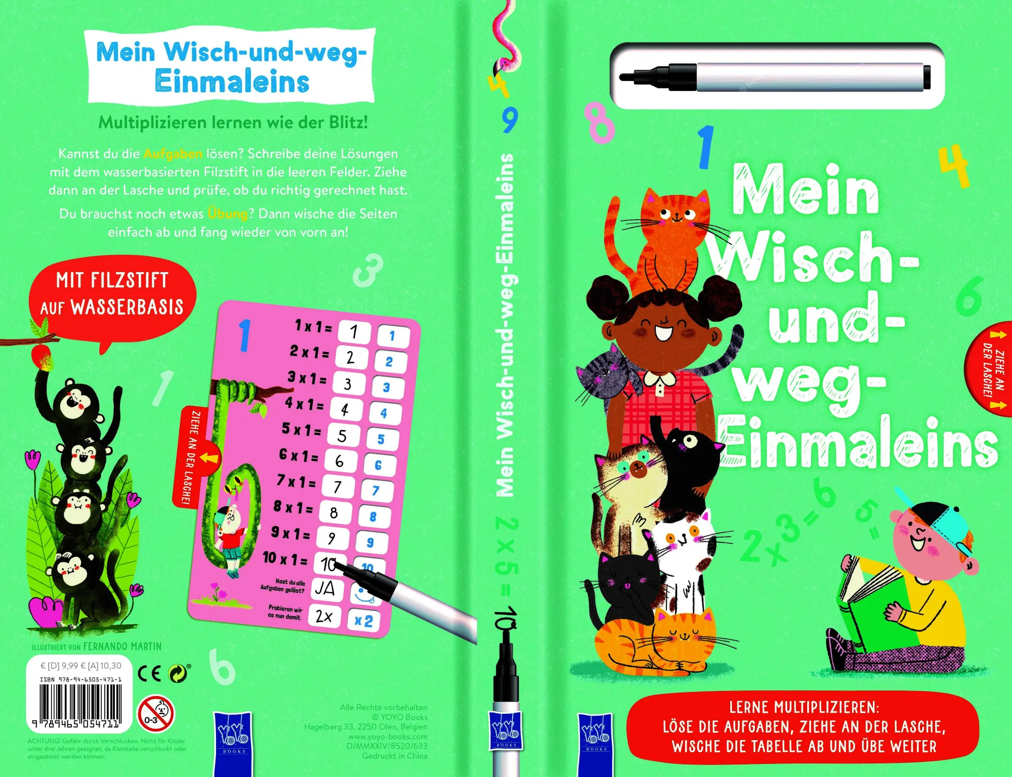 Rückseite: 9789465054711 | Mein Wisch-und-weg-Einmaleins | Martin Fernando | Buch | 14 S. | 2025