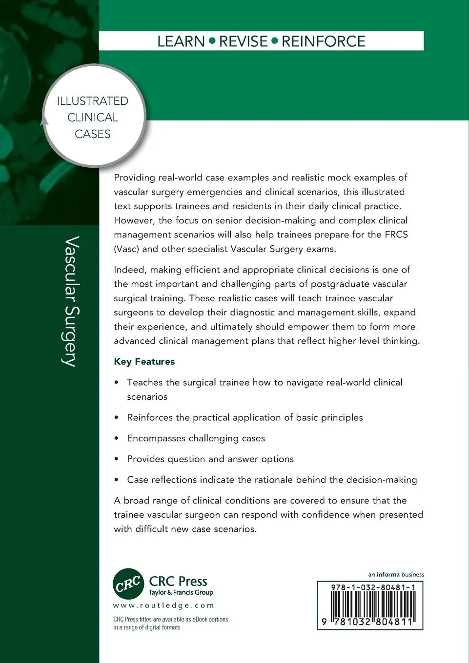 Rückseite: 9781032804811 | Vascular Surgery: | Illustrated Clinical Cases | James Forsyth | Buch
