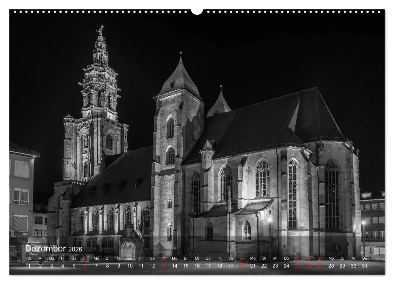 Bild: 9783516124811 | Heilbronn bei Nacht (Wandkalender 2026 DIN A2 quer), CALVENDO...
