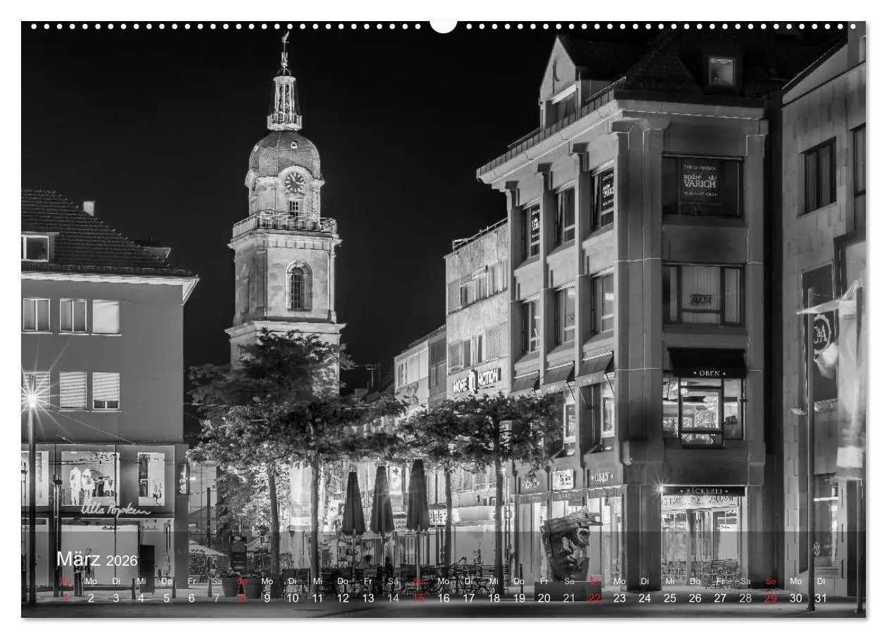 Bild: 9783516124811 | Heilbronn bei Nacht (Wandkalender 2026 DIN A2 quer), CALVENDO...