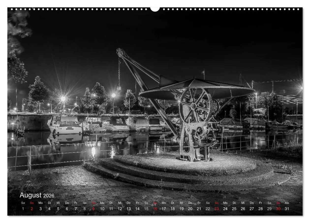 Bild: 9783516124811 | Heilbronn bei Nacht (Wandkalender 2026 DIN A2 quer), CALVENDO...
