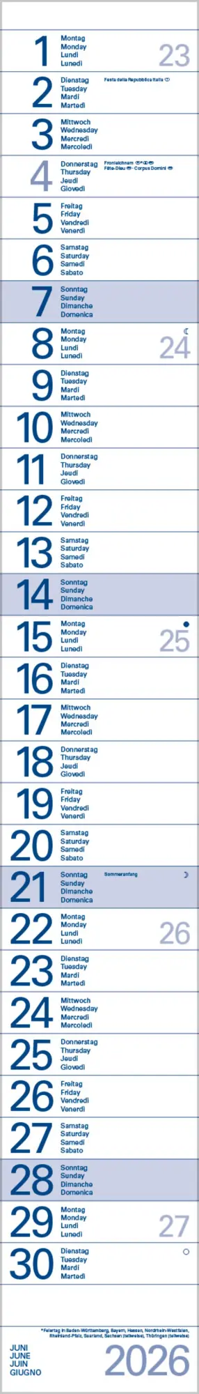 Bild: 9783731884811 | Streifentimer 2026 | Verlag Korsch | Kalender | Spiralbindung | 12 S.