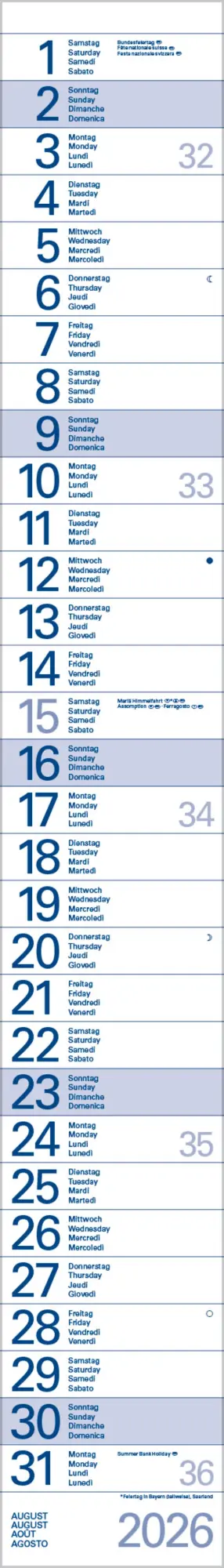 Bild: 9783731884811 | Streifentimer 2026 | Verlag Korsch | Kalender | Spiralbindung | 12 S.
