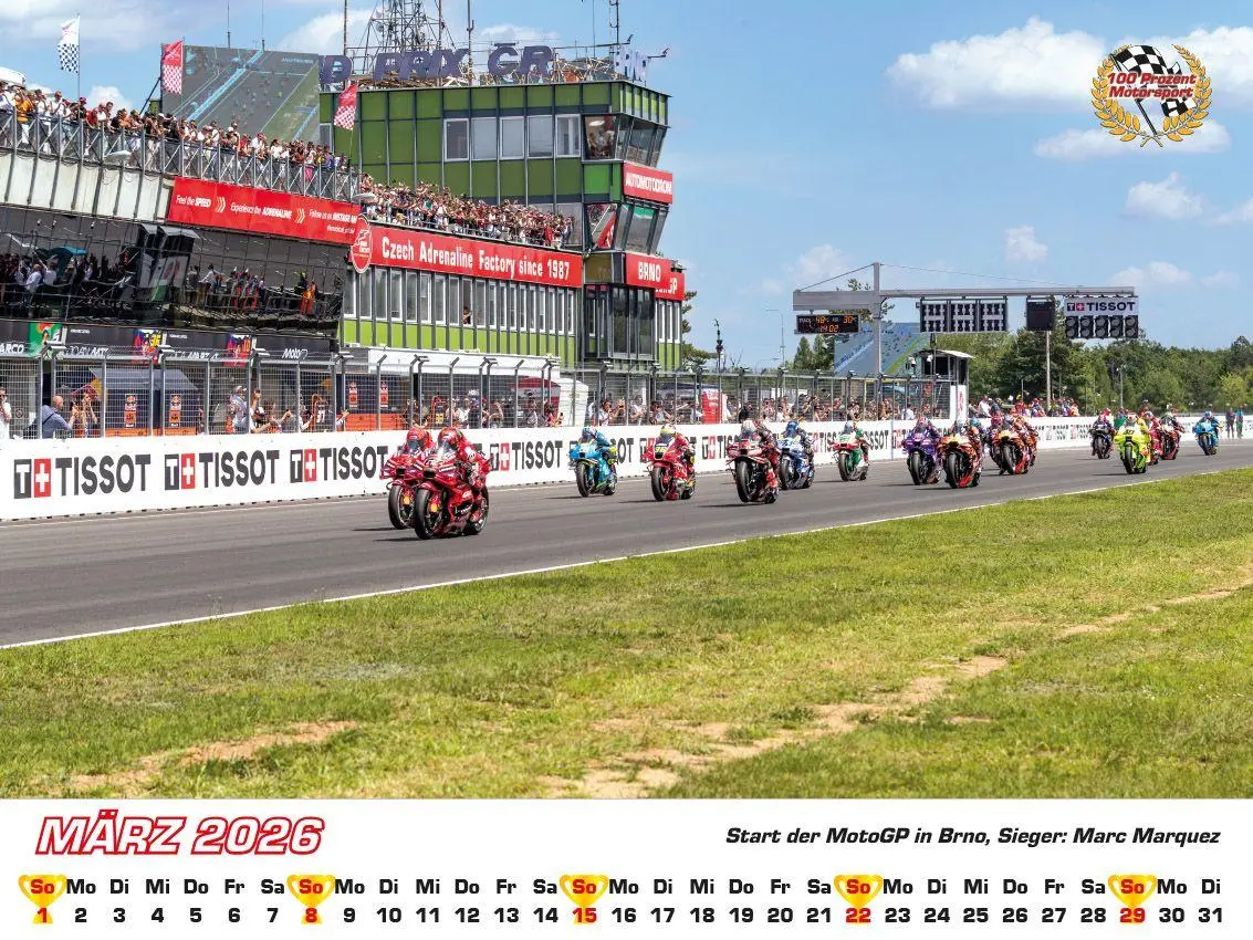 Bild: 9783948794811 | Motorrad Grand Prix Kalender 2026 | Frank Pommer | Kalender | Deutsch