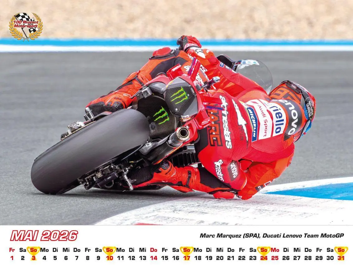 Bild: 9783948794811 | Motorrad Grand Prix Kalender 2026 | Frank Pommer | Kalender | Deutsch