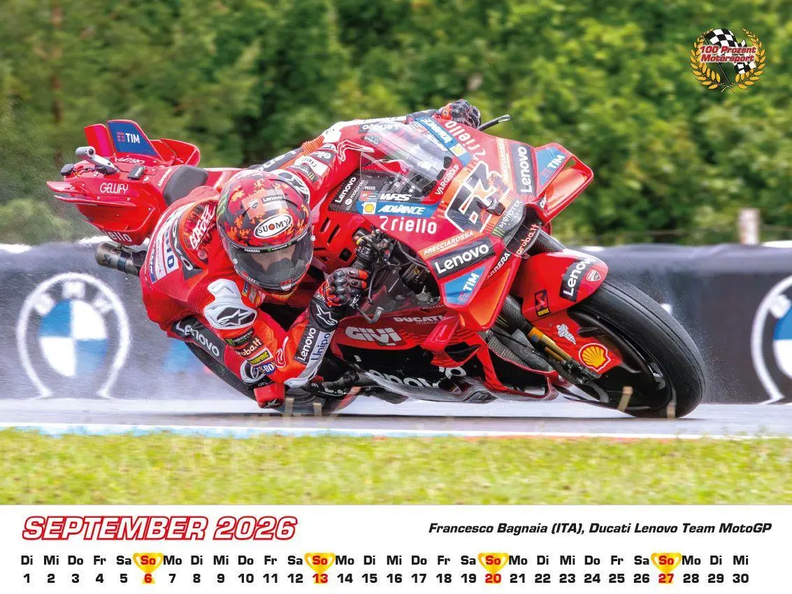 Bild: 9783948794811 | Motorrad Grand Prix Kalender 2026 | Frank Pommer | Kalender | Deutsch