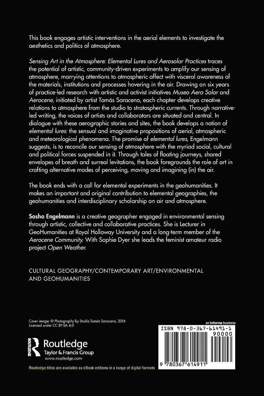 Rückseite: 9780367614911 | Sensing Art in the Atmosphere | Sasha Engelmann | Taschenbuch | 2022